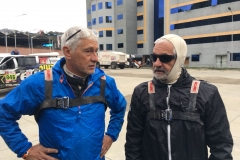 José Luis y Rafael, charlan antes de la salida